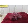 Image 1 : Art Glass Bridal Basket, 11" x 10" x 8"