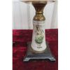 Image 3 : Two Parlor Coal Oil Lamps, Hand-Painted