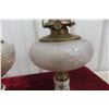 Image 4 : Two Parlor Coal Oil Lamps, Hand-Painted