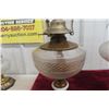 Image 8 : Two Parlor Coal Oil Lamps, Hand-Painted