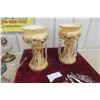Image 7 : Antique Czech Bohemian Victorian Crystal Mantel Lustre