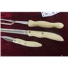 Image 5 : Vintage Wear-Ever Carving Set With Bakelite Handles and Wall Rack