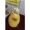 Image 4 : 1950s Vintage Cat-On-Beehive Ceramic Cookie Jar With Floral Decoration
