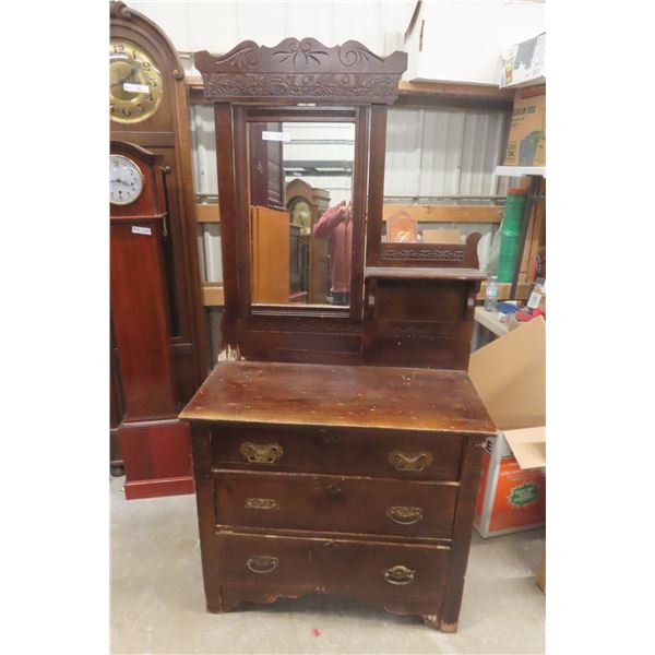 Eastlake Style Dresser, 71" x 35" x 18"