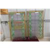 Image 1 : Two Matching Stained Glass Window Panels, 16" x 28"