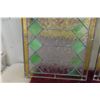 Image 6 : Two Matching Stained Glass Window Panels, 16" x 28"