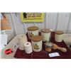 Image 1 : Vintage Kitchen Canisters and Household Utensils – Mixed Lot