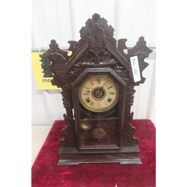 Seth Thomas Ginger Bread Mantel Clock, 23 1/2" x 15"