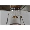 Image 6 : Victorian Hanging Parlor Coal Oil Lamp with Hand-Painted Shade