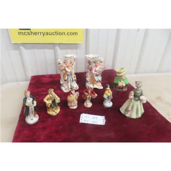9 x Figurines - Various Brands