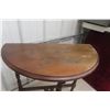 Image 3 : Walnut Magazine Stand with Moon Motif, 22" x 21" x 10"