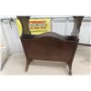 Image 6 : Walnut Magazine Stand with Moon Motif, 22" x 21" x 10"