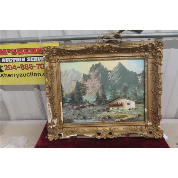Painting on Canvas - Frame is Flakey, 18" x 22"