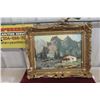 Image 1 : Painting on Canvas - Frame is Flakey, 18" x 22"