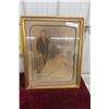 Image 1 : 18th Century Wedding Charcoal Drawing in Frame, 17 1/2" x 21 1/2"