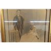 Image 3 : 18th Century Wedding Charcoal Drawing in Frame, 17 1/2" x 21 1/2"