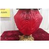 Image 5 : Victorian Red Ruby Gone with the Wind Style Lamp