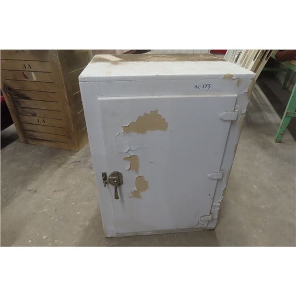 Painted Ice Box Cabinet, 36" x 26" x 20"