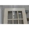 Image 2 : Painted Solid Fifteen-Pane Window Door, 32" x 79 1/2"