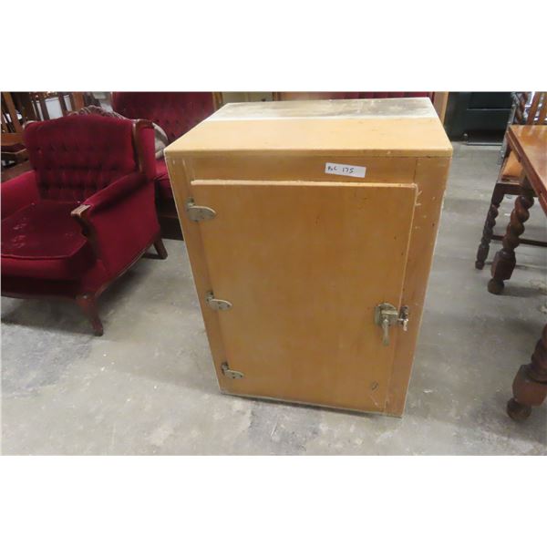 Painted Ice Box Cabinet, 36" x 26" x 20"