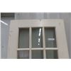 Image 2 : Painted Solid Fifteen-Pane Window Door, 32" x 79 1/2"