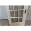 Image 4 : Painted Solid Fifteen-Pane Window Door, 32" x 79 1/2"
