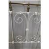 Image 3 : Antique Wrought Iron Bed with Brass Head and Foot Rails