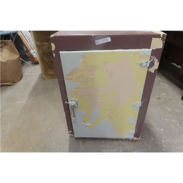 Painted Ice Box Cabinet, 36" x 26" x 20"