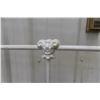 Image 9 : Antique Wrought Iron Bed with Brass Head and Foot Rails
