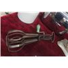 Image 4 : Household Antiques Including Scale, Enamel Pitcher, Hand-Crank Egg Beater, and Vintage Toaster