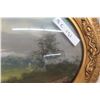 Image 3 : Oval Convex Glass Framed Picture, 19" x 25"