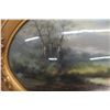 Image 4 : Oval Convex Glass Framed Picture, 19" x 25"
