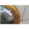 Image 6 : Oval Convex Glass Framed Picture, 19" x 25"