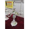 Image 5 : Pair of Dresden Porcelain Candelabra, 14" Tall