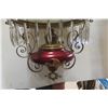 Image 2 : Late 18th Century Hanging Parlor Lamp with Hand-Painted Shade
