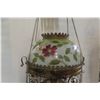 Image 4 : Late 18th Century Hanging Parlor Lamp with Hand-Painted Shade