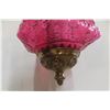 Image 3 : 1880s Cranberry Glass Teardrop Hall Lantern
