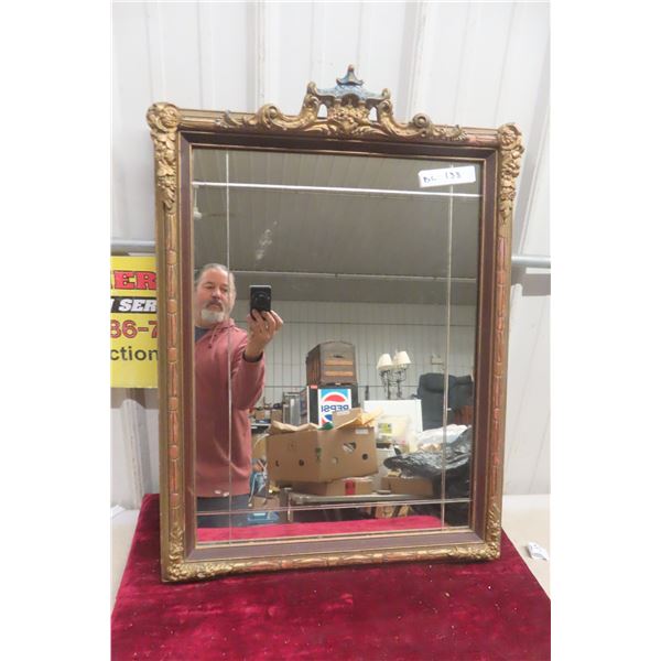 Fancy Framed Wall Mirror, 22" x 30"