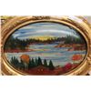 Image 2 : Oval Convex Glass Painting, 19" x 24"