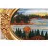 Image 3 : Oval Convex Glass Painting, 19" x 24"