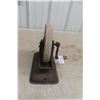 Image 4 : Crank-Powered Wet Grindstone on Stone Base, Sandstone, 6 1/2" Diameter