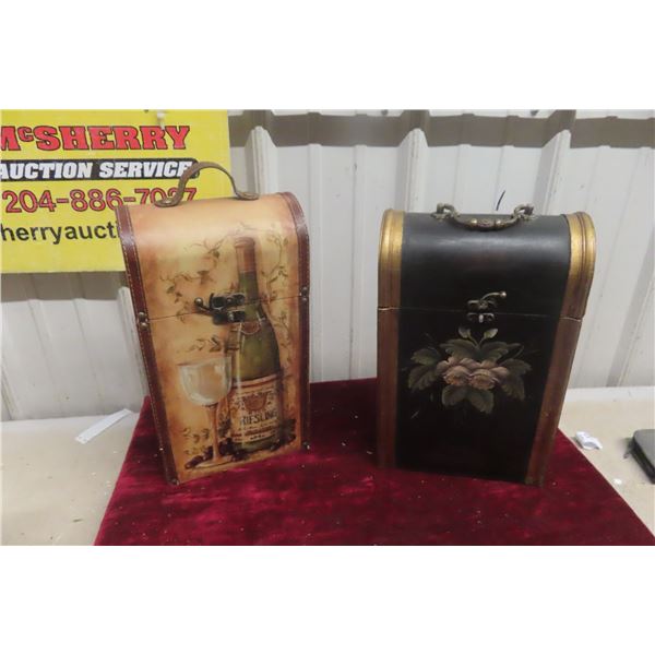 Two Wine Bottle Carriers