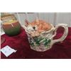 Image 10 : Staffordshire Apple Cookie Jar with Character Teapot Accessory