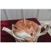 Image 8 : Staffordshire Apple Cookie Jar with Character Teapot Accessory