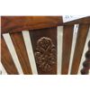 Image 10 : Jacobean Style Oak Dining Table with Two 12" Pull-Out Leaves and Four Matching Oak Chairs