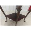 Image 4 : Wooden Accent Table With Lower Shelf – 30" x 28" x 18"