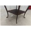 Image 5 : Wooden Accent Table With Lower Shelf – 30" x 28" x 18"