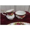 Image 2 : Royal Albert Old Country Roses Pattern Cream and Sugar Set with Salt and Pepper, More