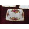 Image 10 : Royal Albert Old Country Roses Pattern Cream and Sugar Set with Seven Trays