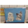 Image 2 : Two Framed Cat Paintings on Canvas, 24" x 18" and 16" x 20"